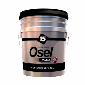 Pintura Emulsionada Acrílica Mate Osel Plata Germicida